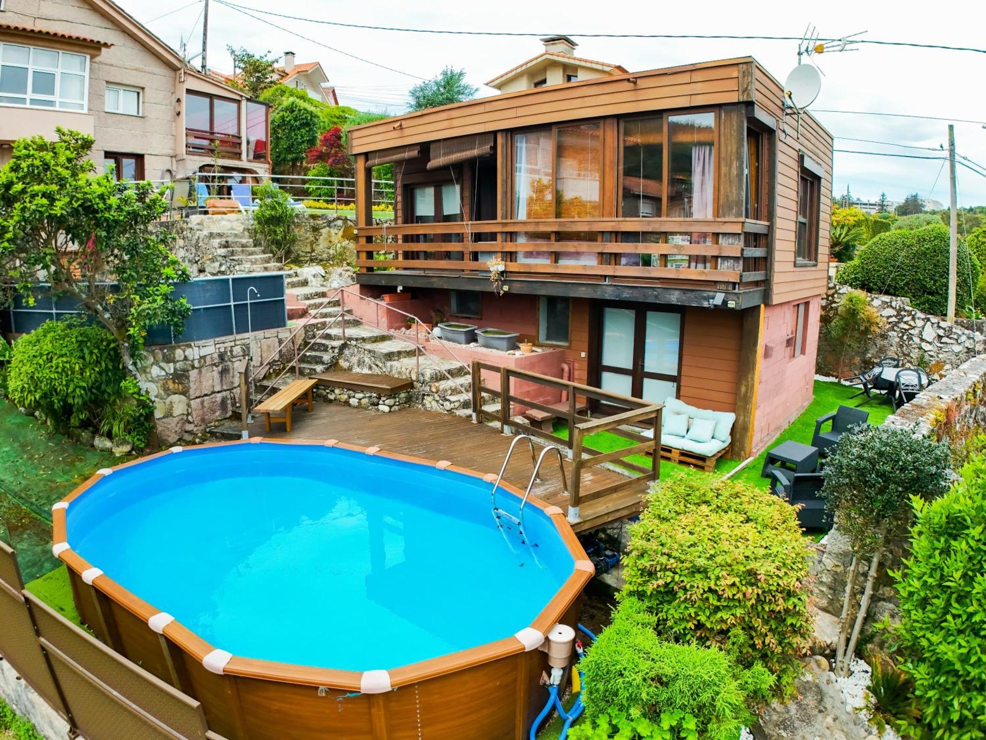 Cabana Vila Do Mar Baiona Exterior foto